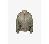 Anine Bing Womens Anine Bing Leon Relaxed-Fit Woven Bomber Jacket Army Green L