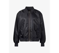 Anine Bing Womens Anine Bing Leon Woven Bomber Jacket Black S