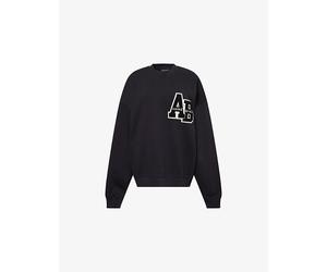 Anine Bing Womens Anine Bing Miles Oversized Cotton-Jersey Sweatshirt Black L
