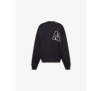 Anine Bing Womens Anine Bing Miles Oversized Cotton-Jersey Sweatshirt Black S