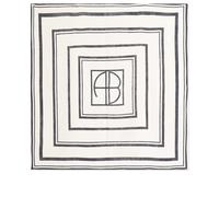 Anine Bing Women's Eliza Monogram Sarong Ivory/Black Monogram One Size