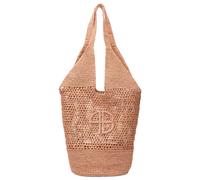 Anine Bing Women's Leah Logo Hobo Bag Pink