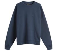 Anine Bing Women's Miles Framed Monogram Sweatshirt Washed Navy