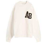 Anine Bing Women's Miles Oversized Letterman Sweatshirt Off White