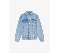 Anine Bing Womens Vintage Blue Rory Relaxed-fit Denim Jacket L