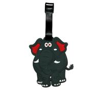 ANINIUCN Elephant-Shaped Silicone Luggage Tag - Durable ID Label for Suitcases, Backpacks & Travel Bags - Fun Travel Accessory for Teens & Adults