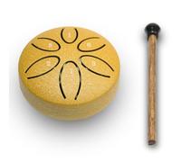 ANINIUCN Mini Steel Drums 6-Note Sound Healing Handpan Drum Kit, Gold