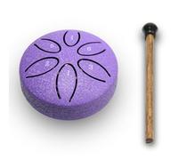 ANINIUCN Mini Steel Tongue Drum Kit - 3-Inch 6-Note Handpan for Sound Healing, Meditation, and Yoga - Ideal for Beginners and Relaxation (Lavender)
