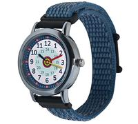 Anio 3 Children's Learning Watch - Children's Watch for Learning Times from 6 Years, Waterproof up to 5 Bar, Children's Watch for Boys and Girls, Blue, Strap.