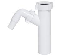Aniplast Drain Waste Trap Pipe Connector, 1 1/2'' BSP x 40mm, Single Dishwasher Input, White, A116