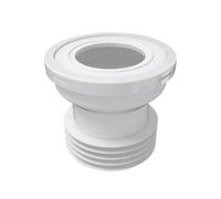 Aniplast Toilet Connector 4 inch Rubber Pipe Fitting - Bathroom Installation Water Outlet, White, 110 Sleeve Diameter, 120 Length