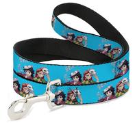 Aniplex of America Pet Leash, Dog Leash, Demon Slayer Giyu and Sabito Warding Mask Pose Blue, 4 Feet Long 1.0 Inch Wide