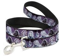 Aniplex of America Pet Leash, Dog Leash, Demon Slayer The Spider Family Poses Purple, 6 Feet Long 1.0 Inch Wide