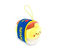 Anirollz x SPAM Ham 4" Cute Chick Character Plush Keychain Soft Squishy Stuffed Animal Toy Keychain (Chickiroll)