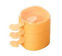 ANIROY Creative Multi-Layer Ice Cream Molds, Cat Popsicle Mold, Ice Pop Mold, Homemade Popsicle Mold Shape for Kids Ice-Cream Reusable DIY Pop Molds (Yellow)