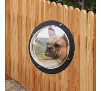 ANIROY Dog Fence Window, Clear View Dome Pet Peek Window, Transparent Dome Pet Bubble Window, Dog Kennel