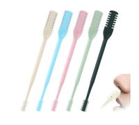 ANIS·KEAAR 5 PCS 2025 Upgrade Manual Nasal Hair Trimmer - 360° Rotating Double-Sided Blade Nose Hair Cutter with Ear Pick, Portable Travel Essentials for Men & Women