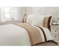Anise Duvet Cover Set with Pillowcase Rapport Home Natural Super King