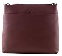 Anishka Plain Leather Large Cross Body Bag - 7346 75 (Burgundy)