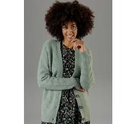 Aniston Ajour Cardigan Green