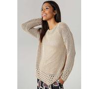 Aniston Ajour Knitted Sweater Beige
