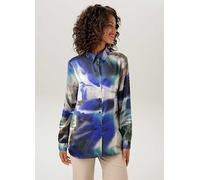 Aniston Batik Print Shirt Petrol Print