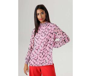 Aniston Floral Print Chiffon Blouse Transparent