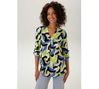 Aniston Graphic Print Long Sleeve Blouse Multicolour