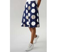 Aniston Polka Dot Elasticated Waist Skirt Blue