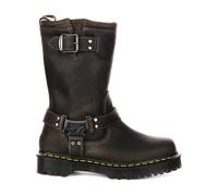 Anistone Hi Grey Biker Boots- female- Dr. Martens- High Boots- Gray- 8 UK- Shoes 8 UK