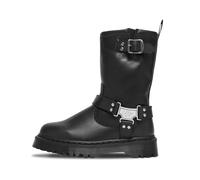 Anistone Hi Calf Boots in Leather Black