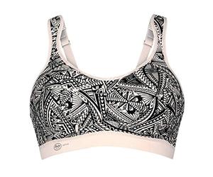 Anita 5527-108 Women's Active Tattoo Black Aztec Print Extreme Control Sports Bra 32D