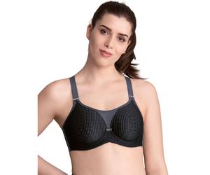 Anita Active Performance Wire X Underwired Sports Bra - Black/Anthracite - 34E