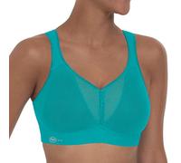 Anita Women's Air Control Delta Pad Sports Bra, Semi-Sheer, Peacock, 34D