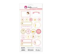 Anita and His World First Communion Girl Stickers, Pink, 15 x 32 cm, 5