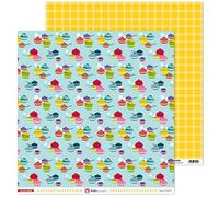 Anita and Su Mundo Collection in My Kitchen Scrapbooking Papers, Paper, Pots, 12 x 12 Inches