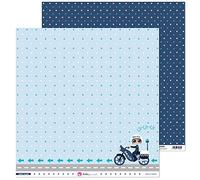 Anita and Su Mundo Collection on Wheels Scrapbooking Papers, Paper, Police, 12" x 12"