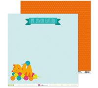 Anita and Su Mundo Collection Pets Scrapbooking Papers, Paper, Cat, 12" x 12"