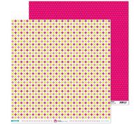 Anita and Su Mundo Mosaic Collection Scrapbooking Papers, Paper, Pink, 12" x 12"