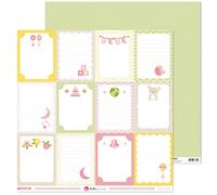 Anita and Su Mundo Pink Collection Baby Scrapbooking Papers, Paper, 12 x 12 Inches