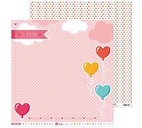 Anita and Su Mundo Pure Love Collection Scrapbooking Papers, Paper, Balloons, 12" x 12"