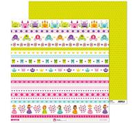 Anita and Su Mundo Tale Collection Scrapbooking Papers, Paper, Strips, 12" x 12"