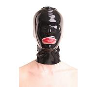 Anita Berg 4032Z Natural Latex Mask with Zip Blind, S Black
