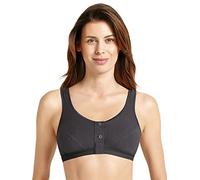 Anita Care 5315X-001 Women's ISRA Black Cotton Non-Padded Non-Wired Support Coverage Mastectomy Full Cup Bra 48B