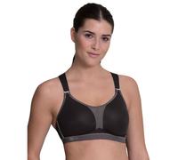 Anita DynamiX Star X-Back Sports Bra - Black/Anthracite - 36D