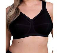 Anita Womens Jana Support Bra - Black Cotton - Size 48C