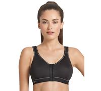 Anita Active Sports Bra – Frontline Open 5523, Front-closure, Non-wired, Black 34B UK