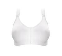 Anita Womens Active Front Close Sports Bra - White Cotton - Size 42A