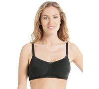 Anita Womens Allie Post Mastectomy Cotton Bra Size 42C in Noir 97% Cotton, 2% Polyamid, 1% Elastane