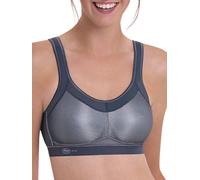 Anita Womens Momentum Sports Bra - Grey Polyamide - Size 36D